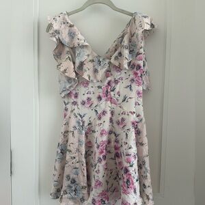 Loveshackfancy silk floral mini dress xs 0